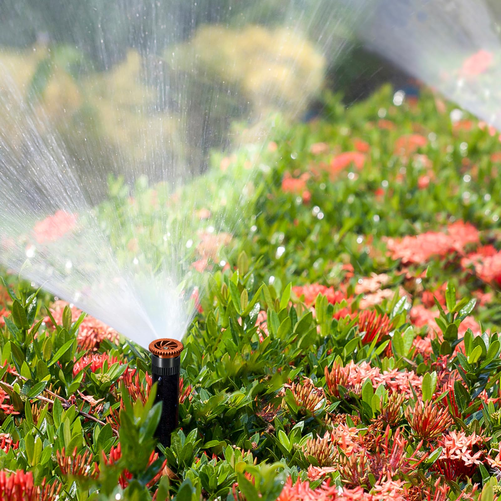 10-Piece Adjustable Arc Nozzle Replacement Kit for Pop-Up Sprinklers - Compatible with Most Garden Lawn Irrigation Systems (8AN) - Perfect for Residential & Commercial Landscaping Watering Solutions