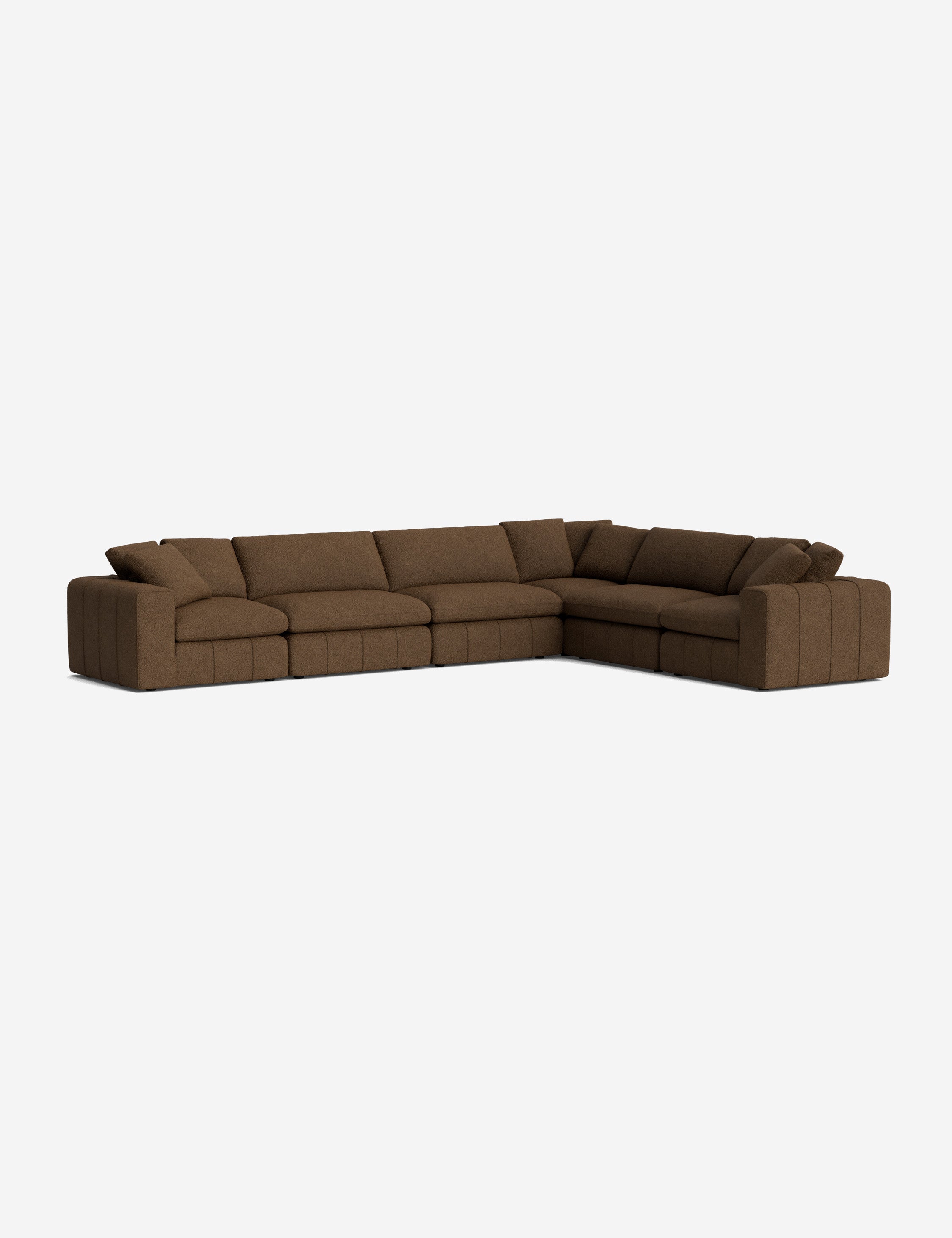 Capella Modular Corner Sectional Sofa - Modern L-Shaped Couch with Reversible Chaise, Soft Fabric Upholstery - Perfect for Living Room, Family Room & Home Theater