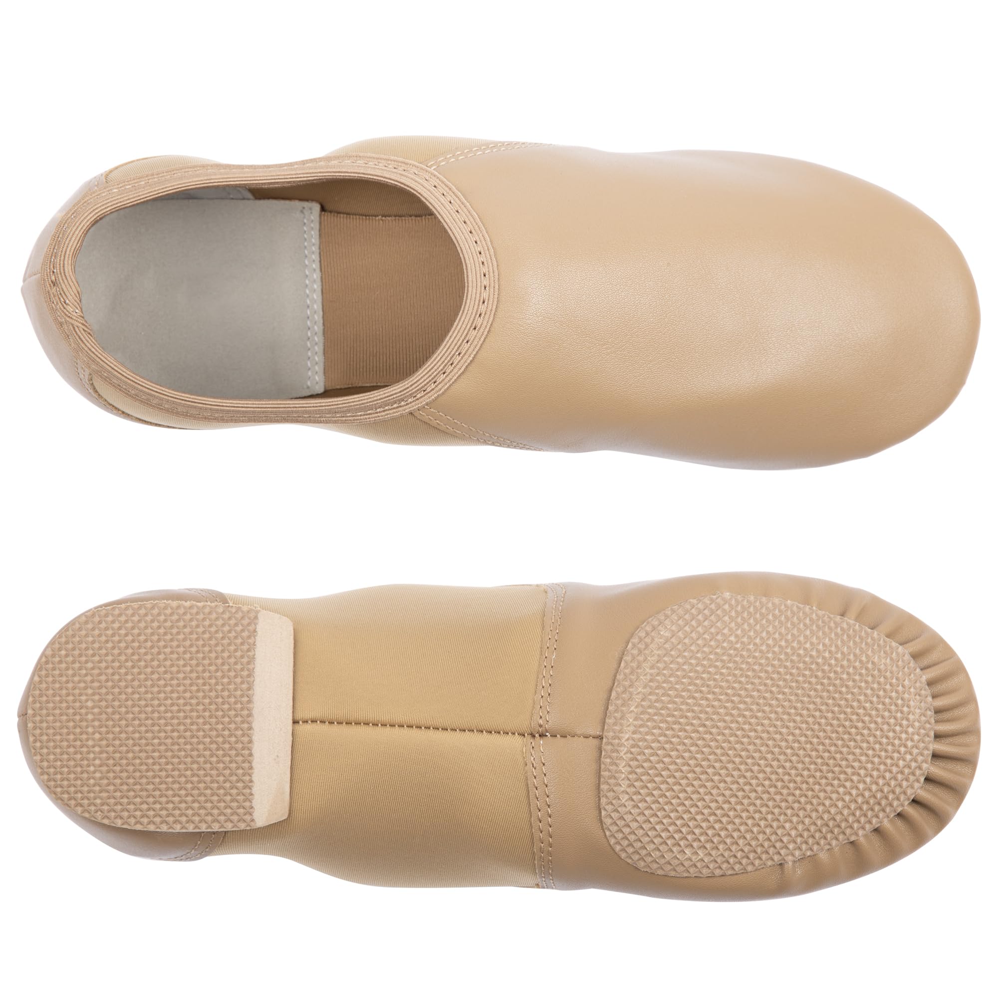 Jazz Dance Shoes for Women & Men - Round Toe Soft Leather Dance Slippers for Ballet, Jazz, and Contemporary Dance Performances