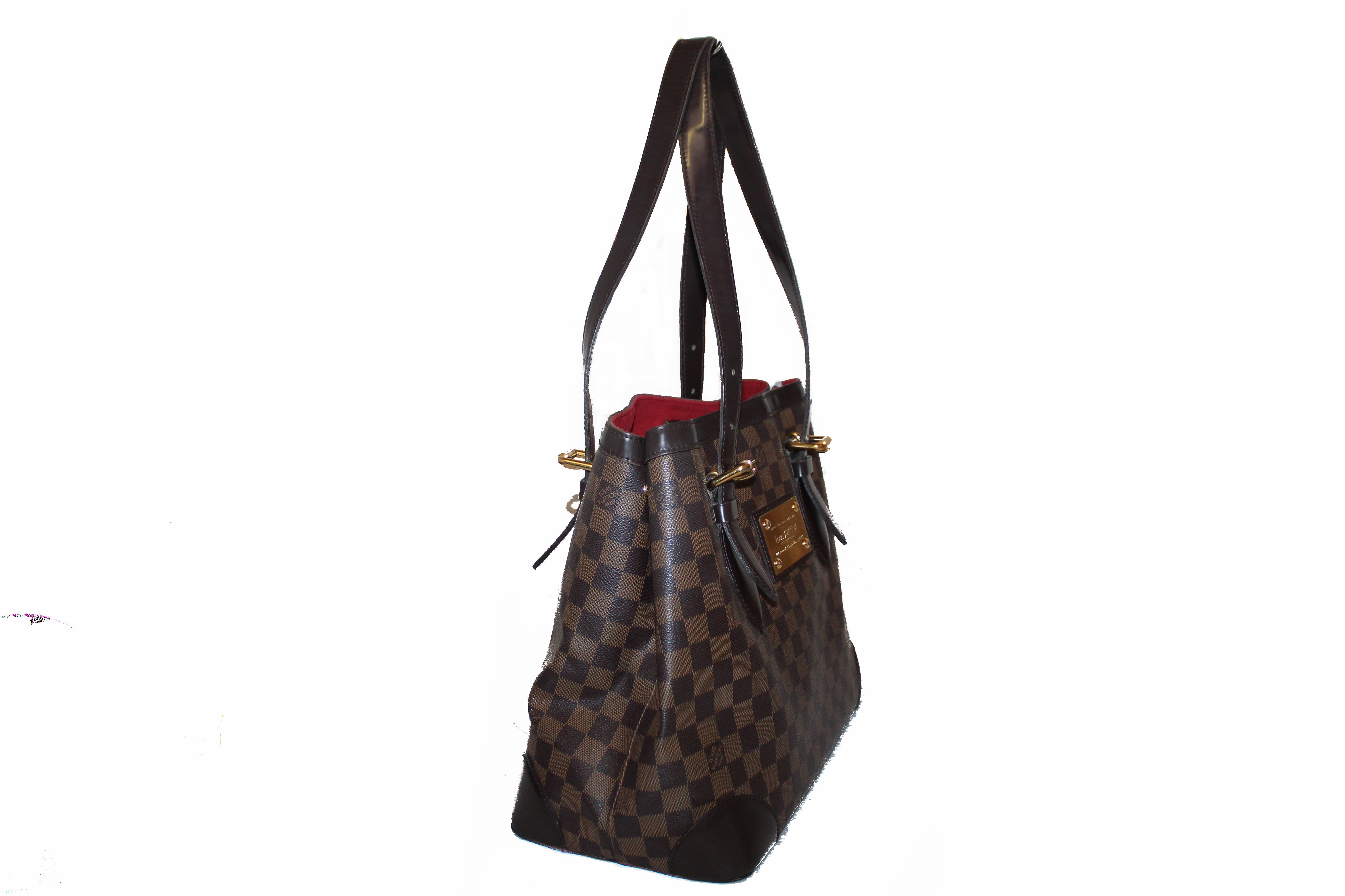 Authentic Louis Vuitton Damier Ebene Hampstead MM Shoulder Bag - Luxury Designer Handbag for Women, Perfect for Work, Travel & Everyday Use