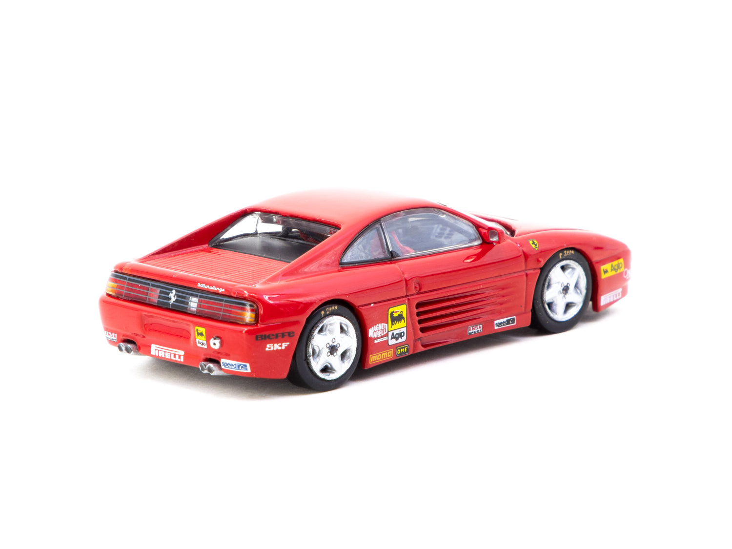 Tarmac Works 1/64 Scale Ferrari 348 Challenge Diecast Model Car - Hobby64 Collectible for Car Enthusiasts | Perfect for Display, Racing Dioramas, and Gift Giving