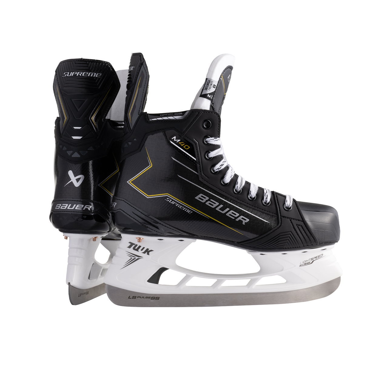 Bauer Supreme M40 Intermediate Ice Hockey Skates - High-Performance Skates for Youth & Teen Hockey Players - Perfect for Training, Games & Competitive Play