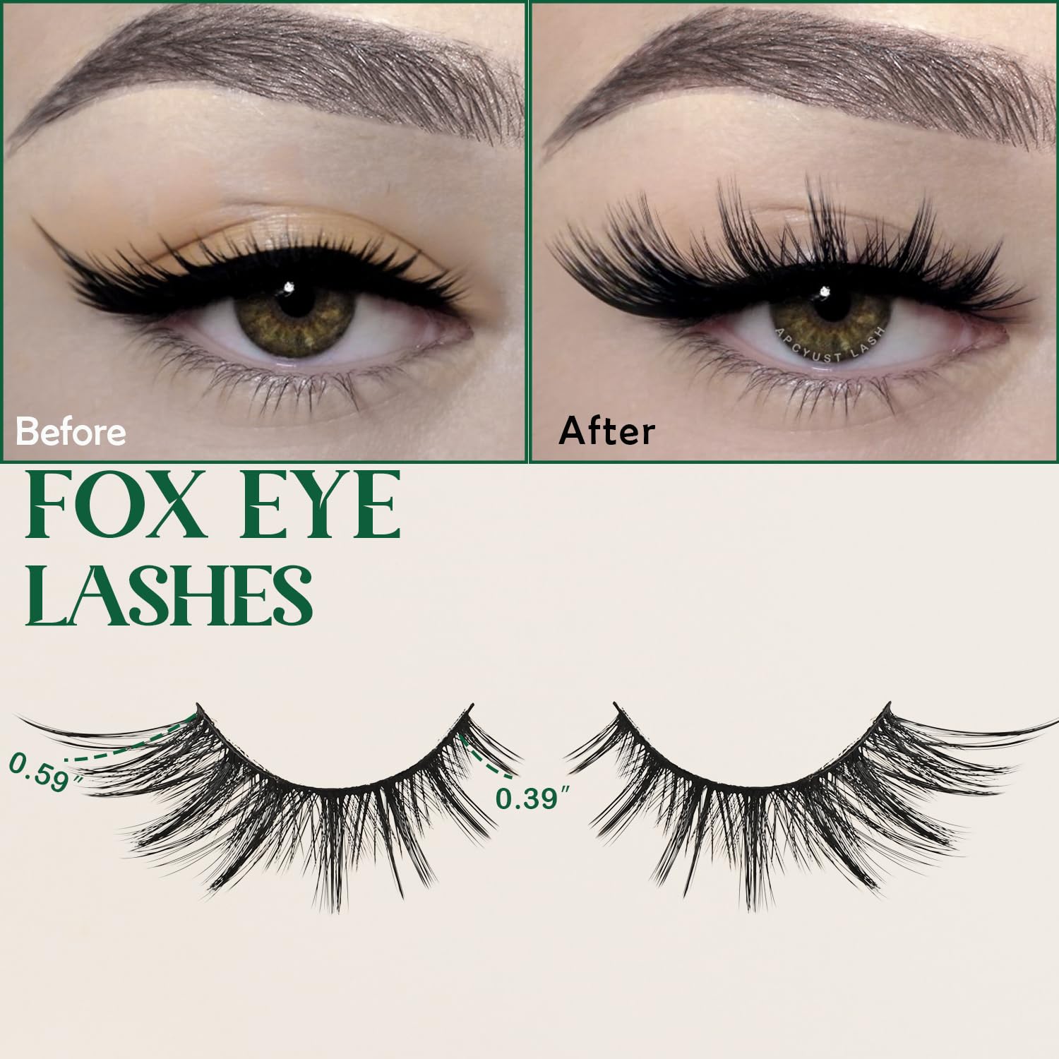 Natural Wispy Mink False Eyelashes - 5 Pairs Fluffy Short Cat Eye Lashes for Natural Look | Soft Cluster Lashes for Everyday Wear, Date Night & Special Occasions (AM5 10-15mm)