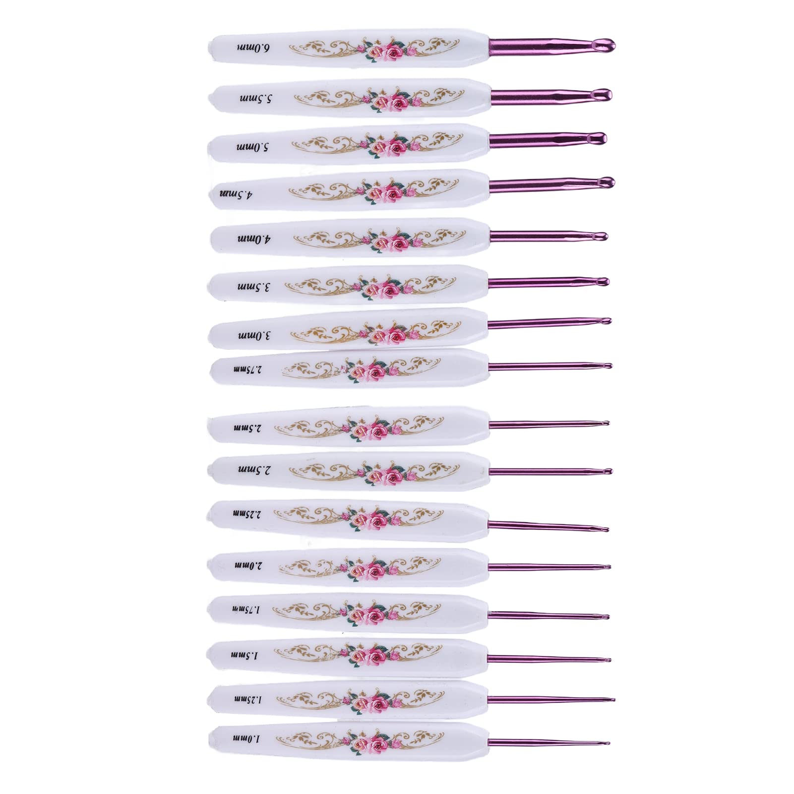 Ergonomic Crochet Hooks Set - Comfortable Knitting Tools for Beginners & Enthusiasts - Durable Crochet Needles for Yarn Crafts (Pink) - Perfect for DIY Scarves, Hats & Home Decor Projects