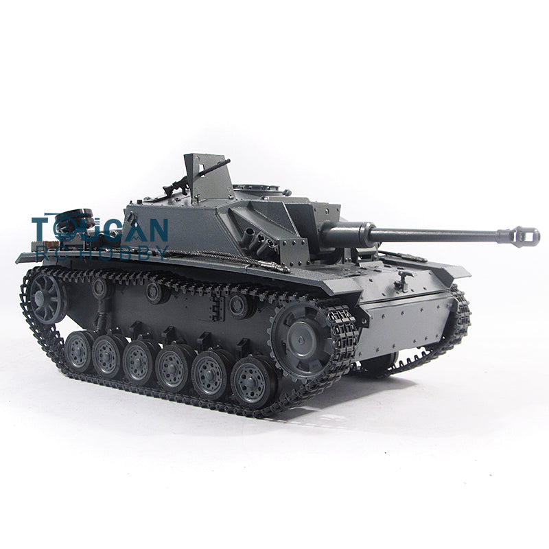 1:16 Mato Metal German Stug III Infrared RC Tank with Barrel Recoil, RTR, 1226 Model, Includes Receiver & Mainboard - Battlefield Simulation & Collectible Display