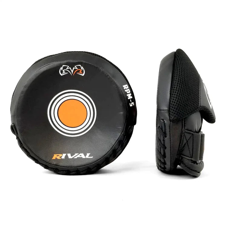 RIVAL RPM5 PARABOLIC PUNCH MITTS 2.0 - Premium Boxing Training Mitts for Speed & Accuracy - Perfect for Boxing, MMA, and Kickboxing Training Sessions