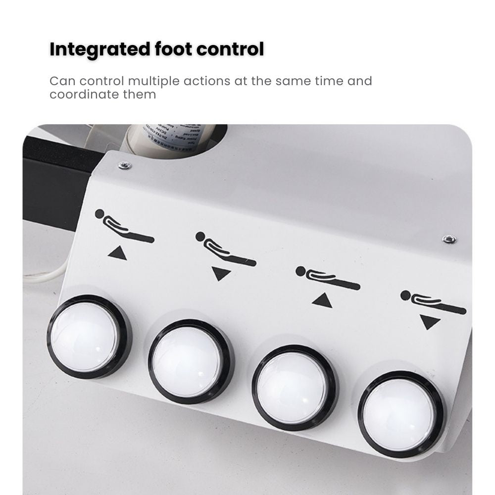 Greenlife Thomas I 2 Motor Electric Massage Table with 4 Wheels - Adjustable Height Professional Massage Bed with Foot Pedal & Paper Roll Holder - Perfect for Spa, Chiropractic & Physical Therapy Clinics