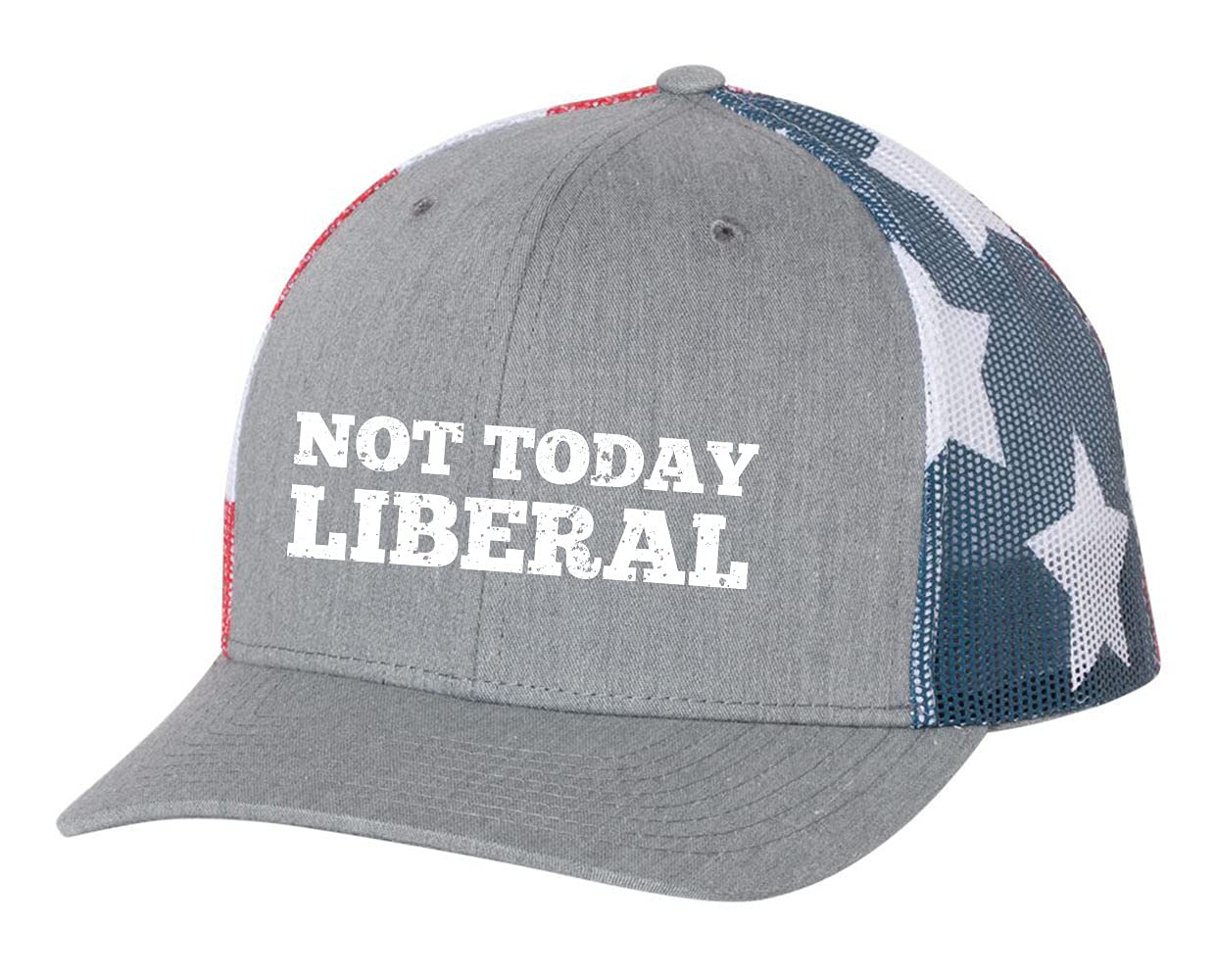 Not Today Liberal Funny Embroidered Mesh Back Trucker Hat - Political Satire Cap for Men & Women - Perfect for Outdoor Events, Rallies, and Casual Wear