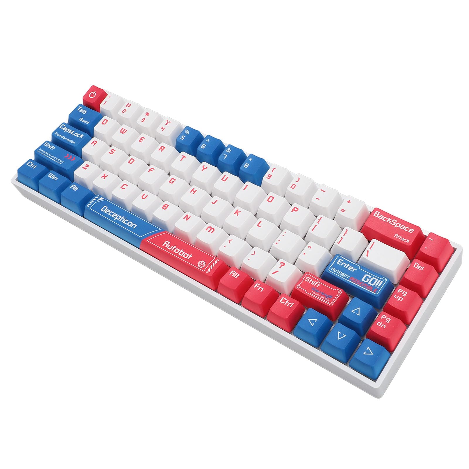 Elprico 60% Mechanical Gaming Keyboard with Red Switch - 68 Key RGB Backlit, Wireless 2.4G & Bluetooth 3-Mode for PC - Perfect for Esports, Office Work & Compact Gaming Setup