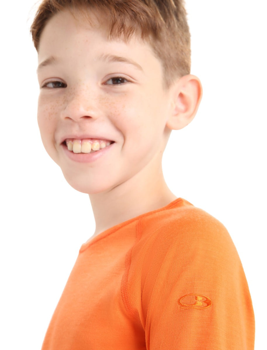 Icebreaker Kids' Merino 200 Oasis Thermal Top for Boys & Girls - Warm Base Layer for Cold Weather - Perfect for Hiking, Skiing & Outdoor Adventures - Size 11-12 Years Only
