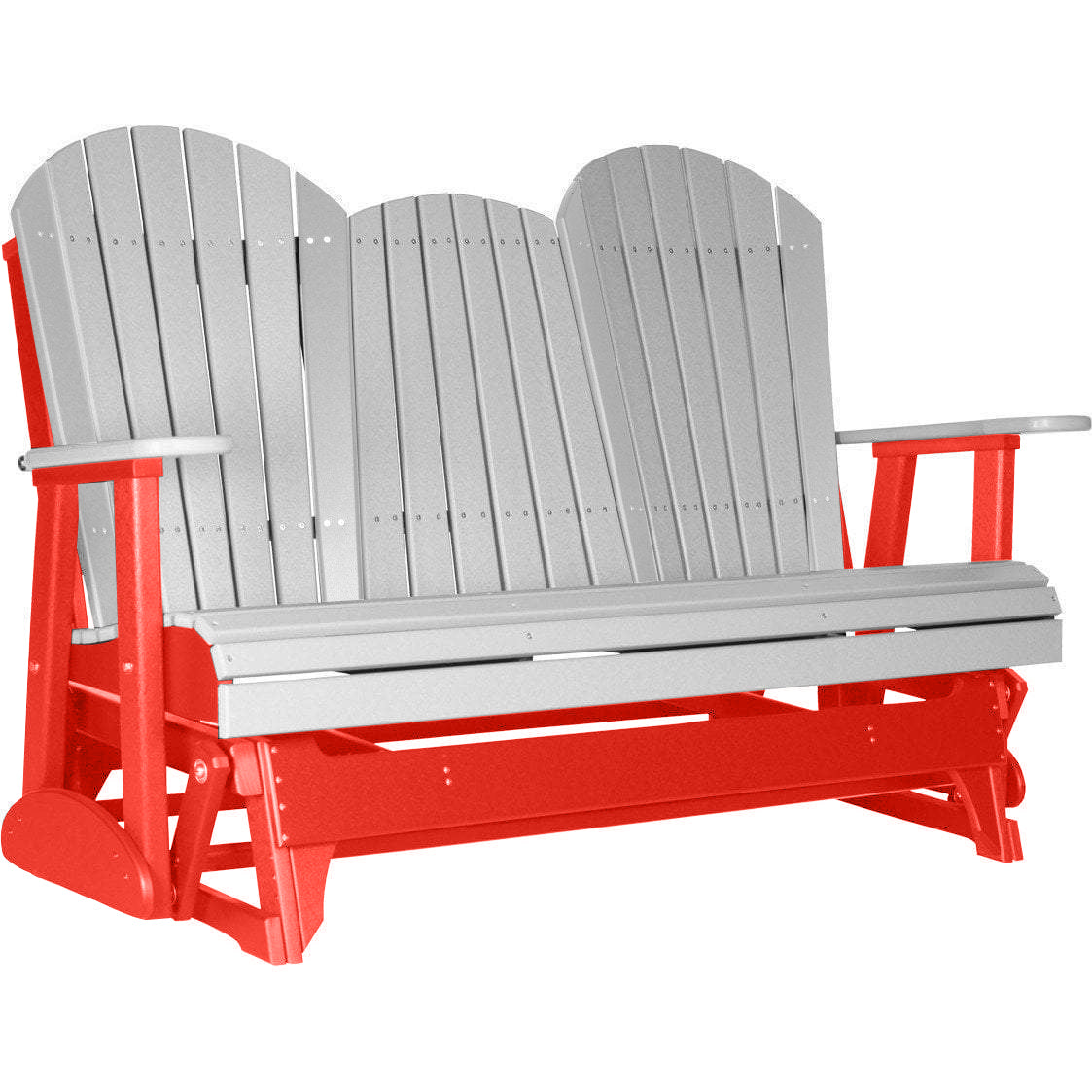 Dove Gray on Red