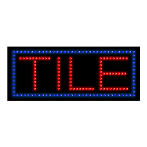 LED Tile Dots Sign #20639 - Decorative Wall Art for Home, Office, and Event Decor