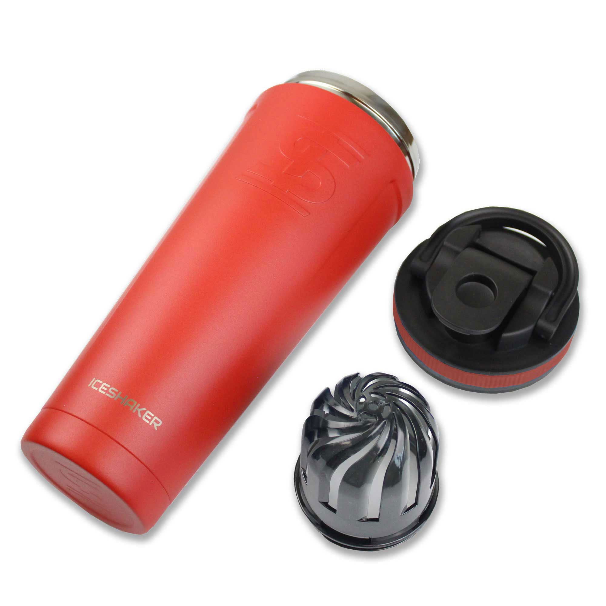 Gronk Signature Edition 36oz Stainless Steel Ice Shaker Cup - Red | Leakproof Protein Shaker Bottle for Gym, Workout & Sports | Keeps Drinks Cold for 24 Hours