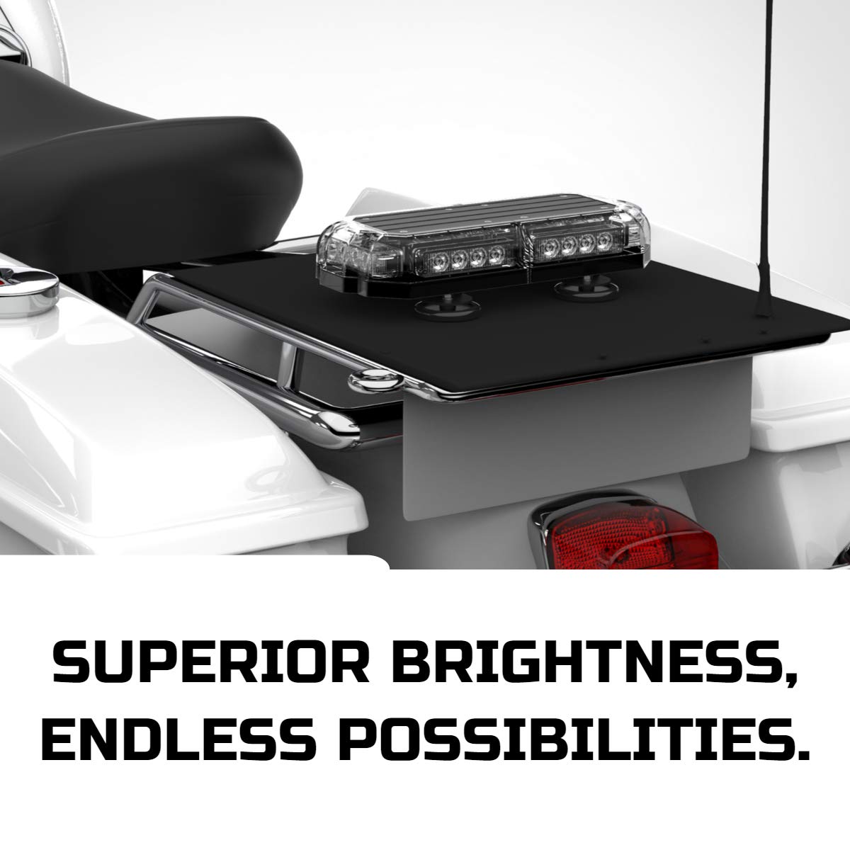 SpeedTech Lights Mini 14 72W LED Strobe Light Bar - Amber/Yellow Magnetic Roof Mount for Trucks, Cars, Plows & Emergency Vehicles - Ideal for Road Safety, Construction Zones & Night Visibility