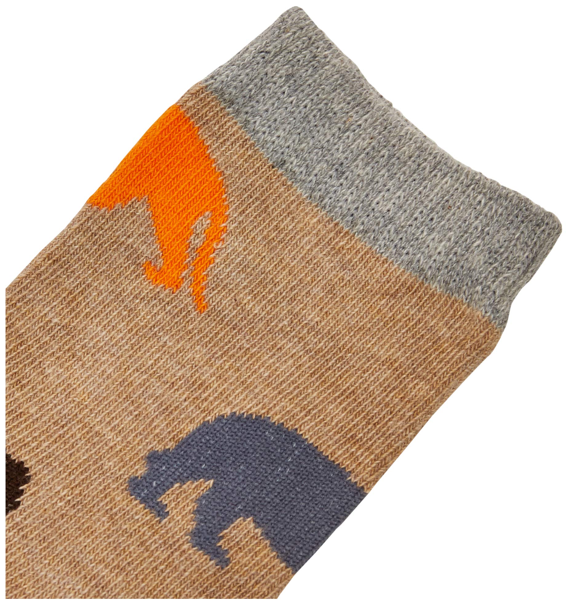 Jefferies Fun Animal Print Cotton Crew Socks - 6 Pairs Pack (Assorted Designs) - Soft Comfortable Socks for Men, Women & Kids - Perfect for Casual Wear, Gifts and Everyday Use