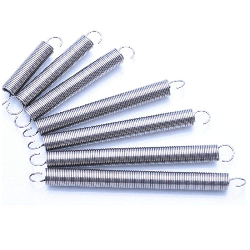 304 Stainless Steel Extension Spring with Hook - 0.56 Inch, Tension Return Spring for DIY Projects, Garage Tools, Screen Door Repair, and Industrial Applications