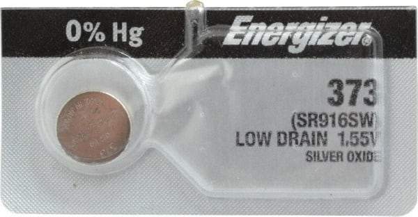 Energizer 373 1.55V Silver Oxide Button Cell Battery - Long-Lasting Power for Watches, Calculators & Small Electronics