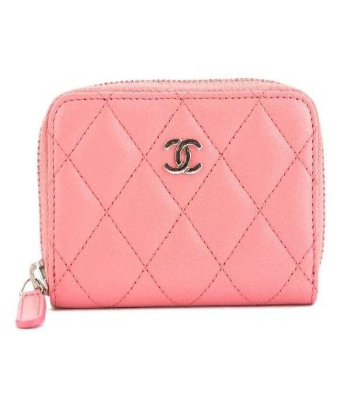 Chanel Classic Zipped Coin Purse Pink - Luxury Leather Wallet for Women | Perfect for Everyday Use, Travel & Gift Giving