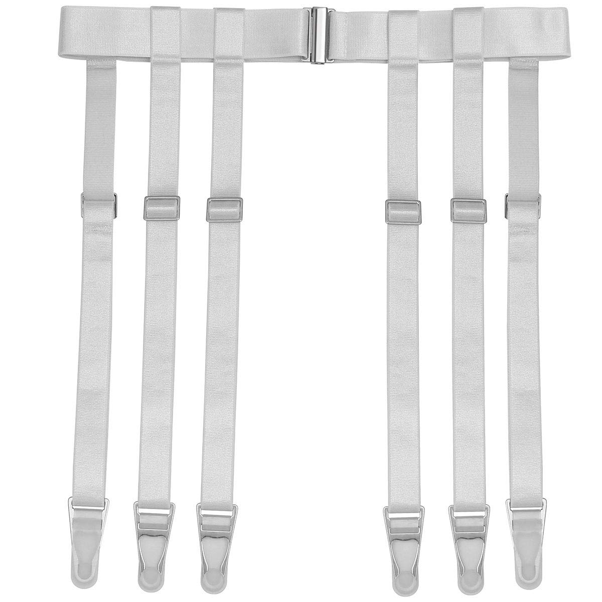 GARGALA Women's Sexy Garter Belt with 4/6 Metal Clips - Adjustable Thigh High Stocking Suspender for Lingerie & Bridal Wear - Perfect for Valentine's Day, Boudoir Photography and Special Occasions