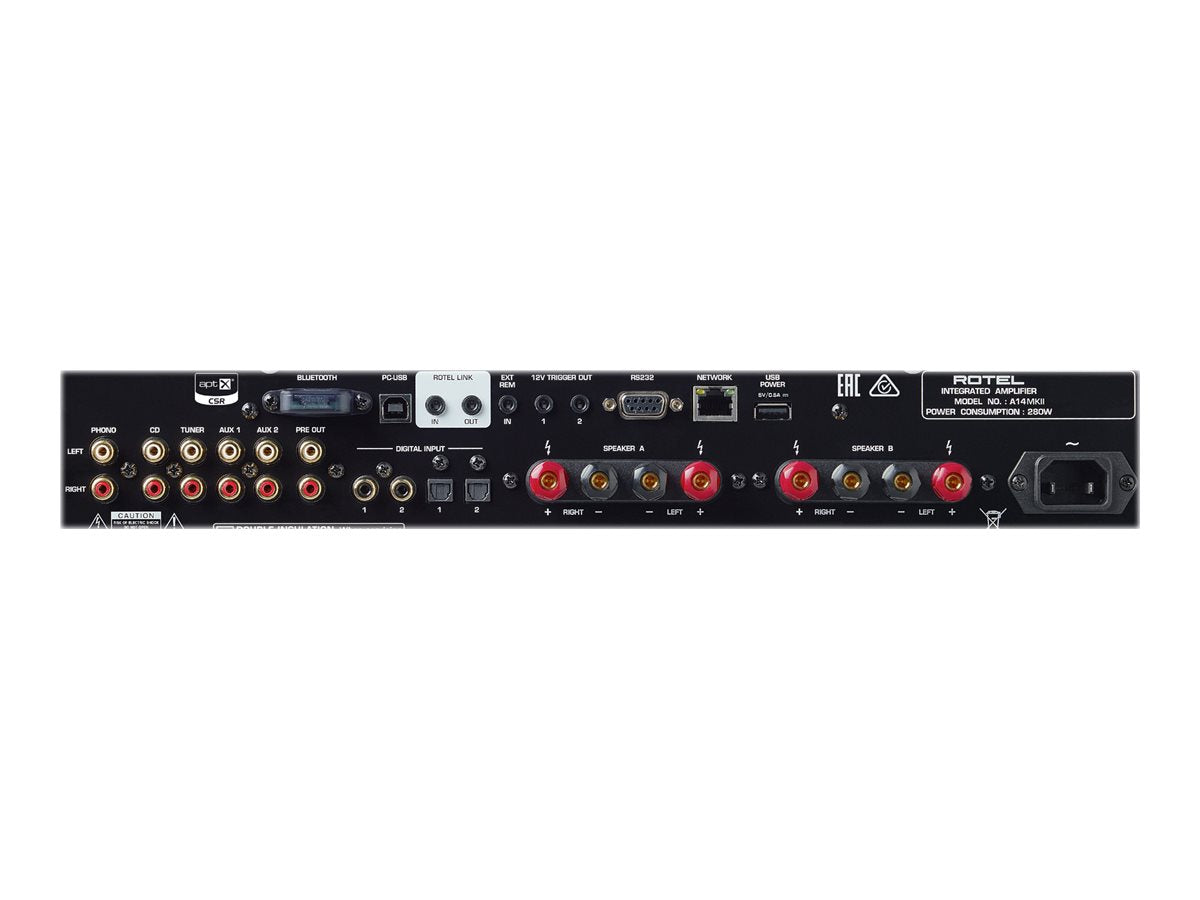 Rotel A14 MkII Stereo Integrated Amplifier - High-Fidelity Audio for Home Theater & Music Listening