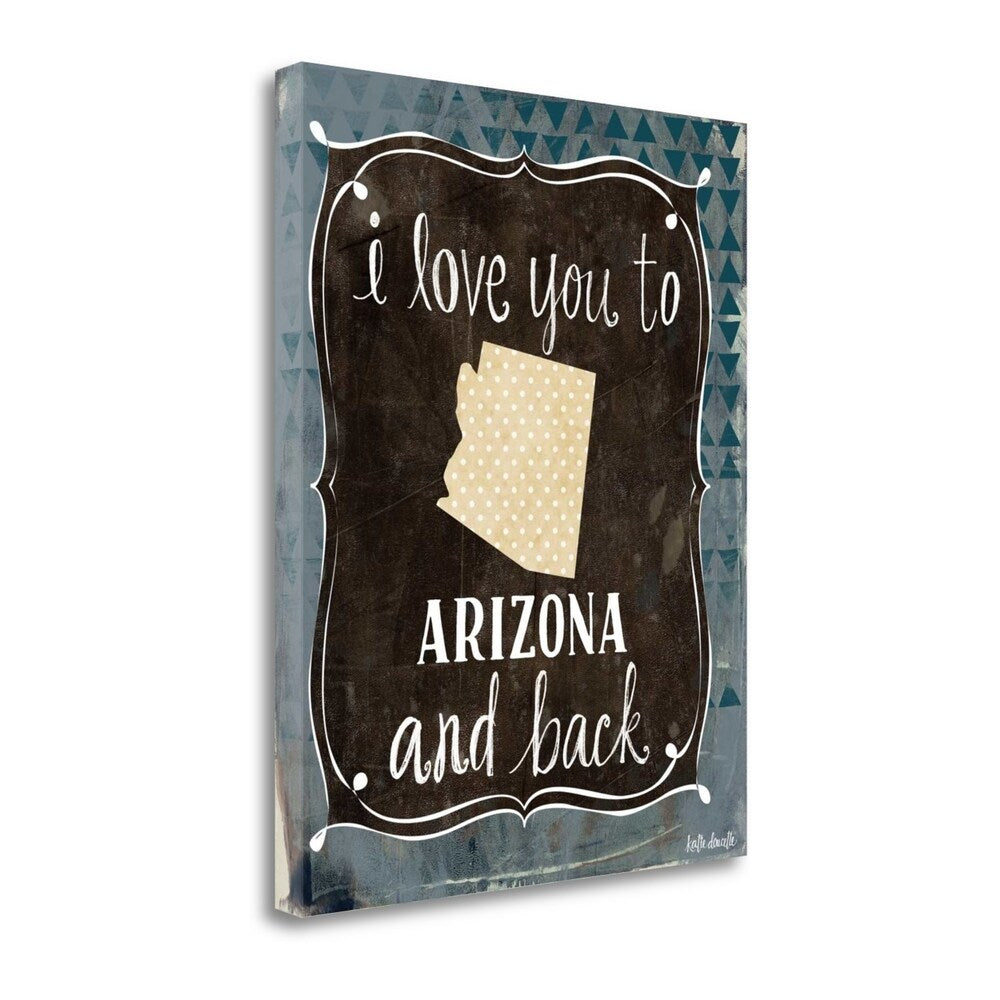 Arizona And Back By Katie Doucette - Premium Fine Art Giclee Print on Gallery Wrap Canvas, Ready to Hang Wall Decor for Living Room, Bedroom & Office