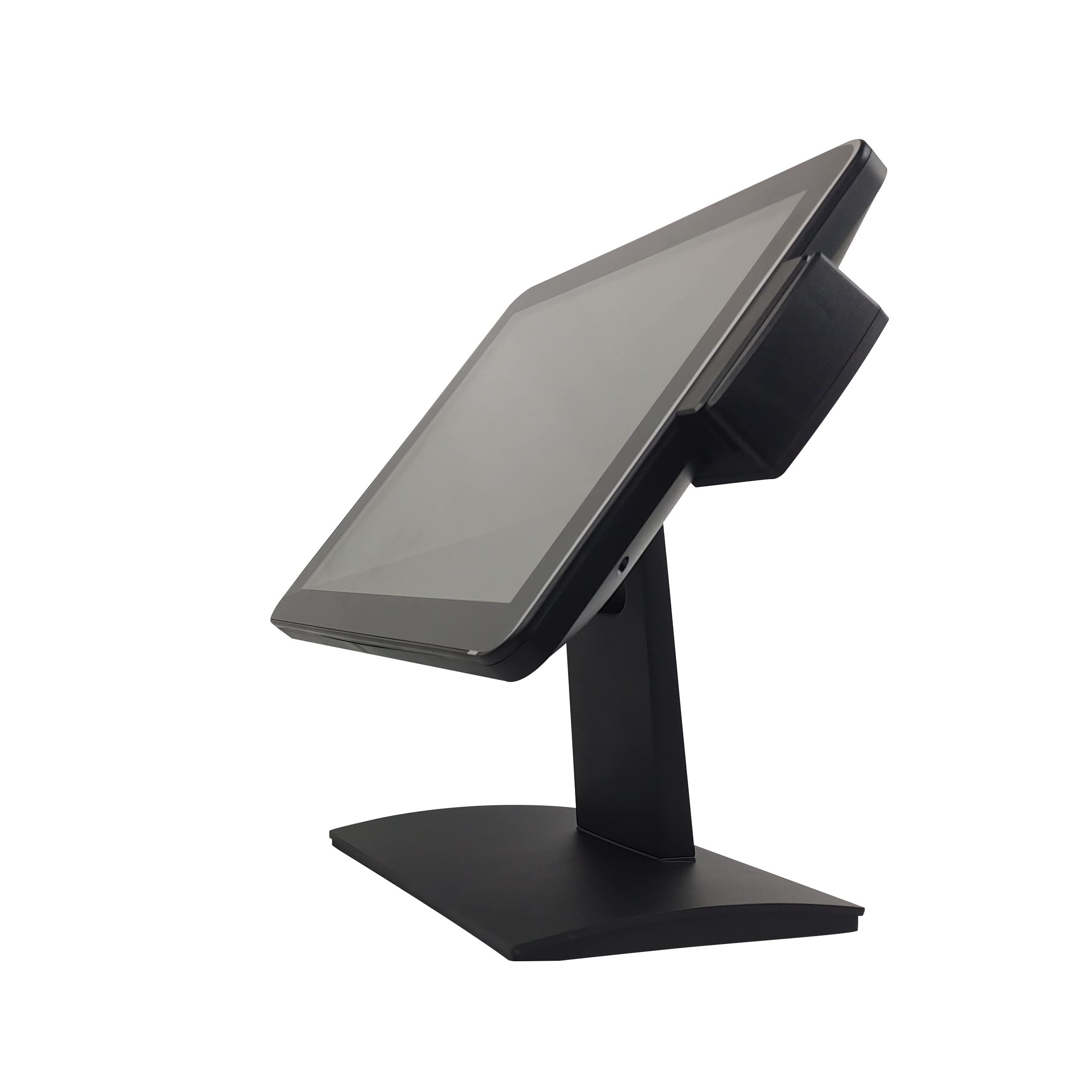 15 Inch 4:3 Ratio 10-Point Projective Capacitive Touch Screen Monitor with MSR - Stable Base POS System Touchscreen Display for Retail, Restaurant & Hospitality - USB Plug-and-Play, Driver-Free Operation