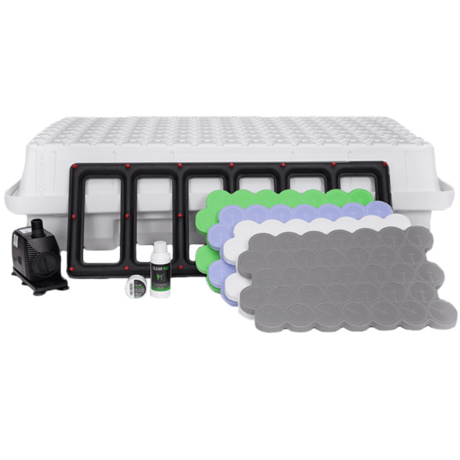 EZ Clone 128 Low Pro Hydroponic Cloning System - White | Indoor Plant Propagation Kit for Herbs, Flowers & Vegetables | Perfect for Home Gardeners & Hydroponic Enthusiasts