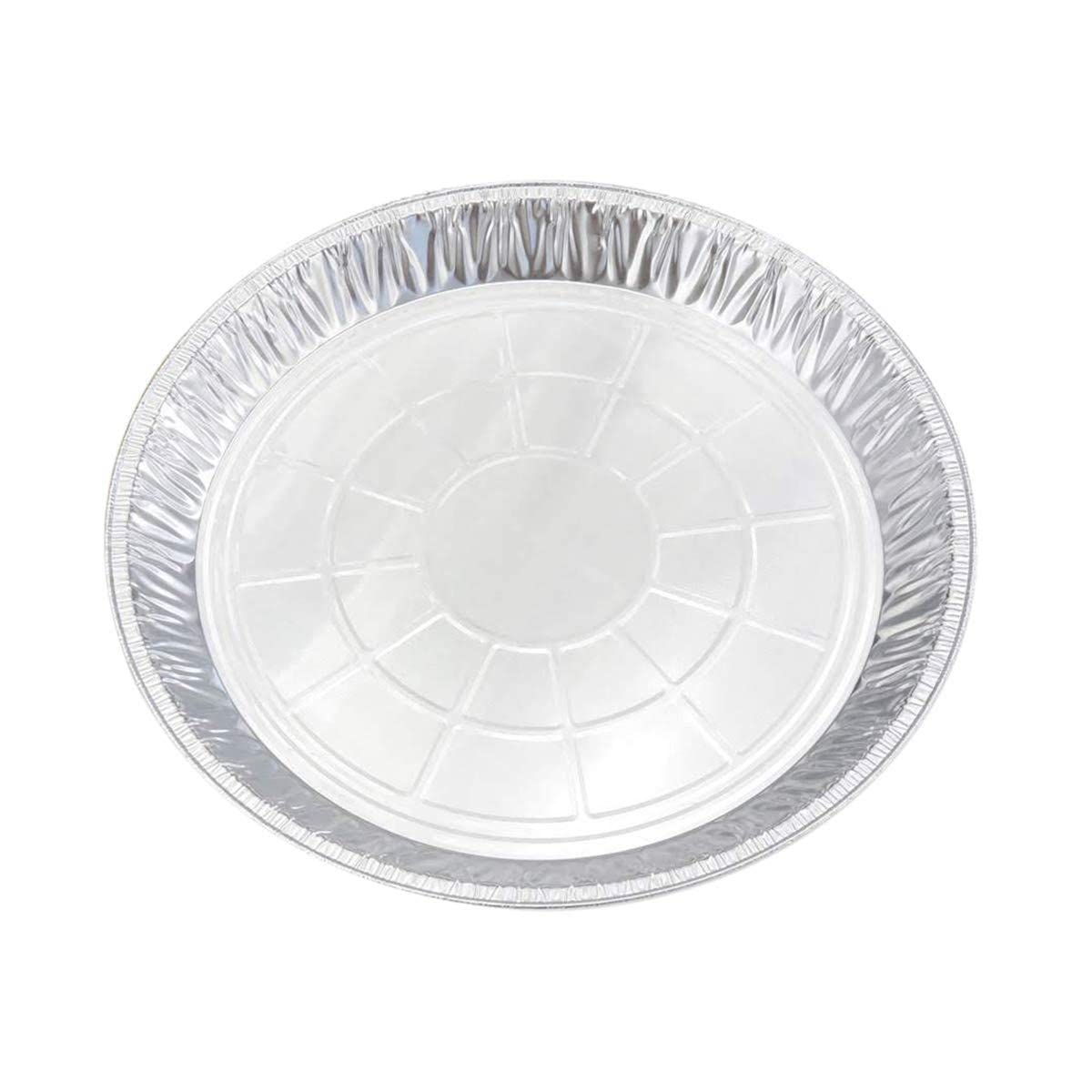 Schwan's 12-Inch Disposable & Reusable Aluminum Shallow Pie Pan - Perfect for Baking Pot Pies, Mini Pies & Desserts | Durable Pie Plate & Pie Keeper for Home & Commercial Use