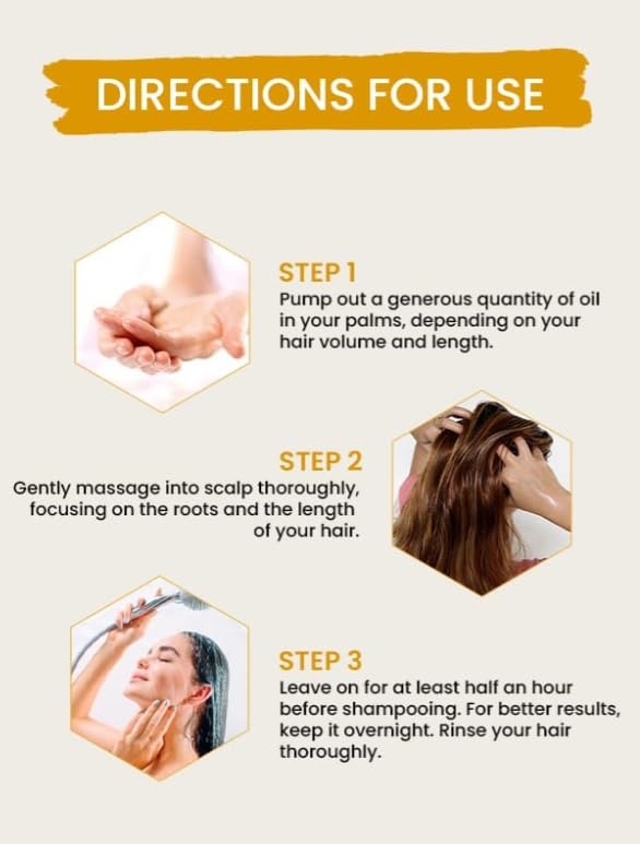 VVN Organic Onion Hair Oil for Hair Growth - 100% Natural & Pure Hair Treatment with 7 Oils to Reduce Hair Fall, Repair Dry Damaged Hair & Prevent Dandruff | Perfect for Daily Scalp Massage, Hair Regrowth Therapy & Deep Conditioning Treatments