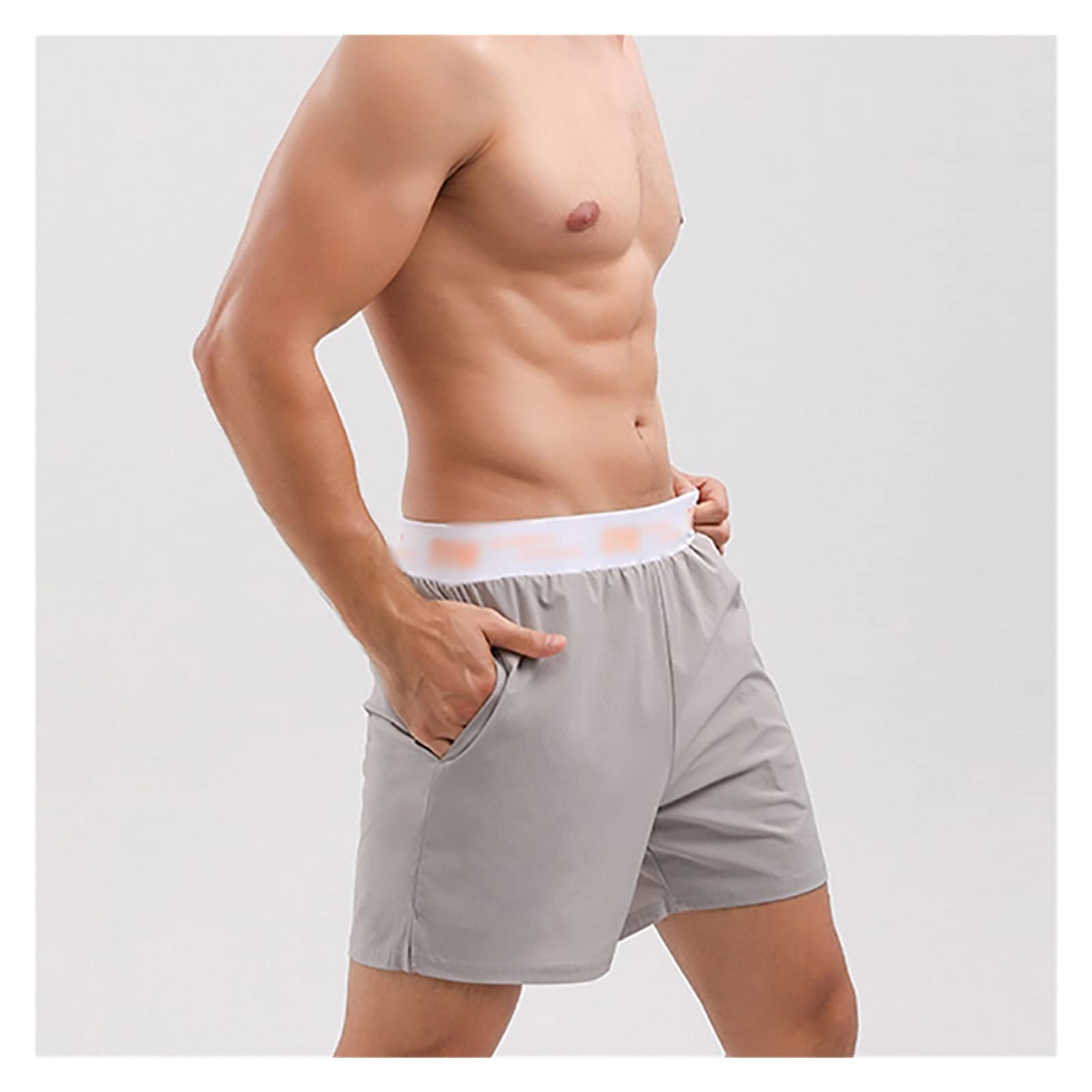 Men's 2-in-1 Running Shorts with Double Layer - Breathable Athletic Training Short Pants for Gym & Outdoor Sports | XXXL Size | Color D