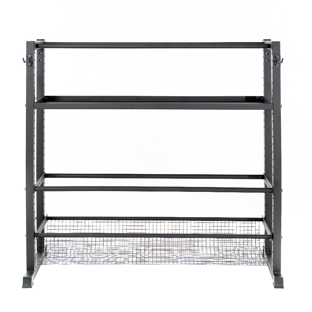 Force USA Heavy Duty Functional Storage Rack for Home Gym Equipment - Perfect for Dumbbells, Kettlebells & Weight Plates Organization