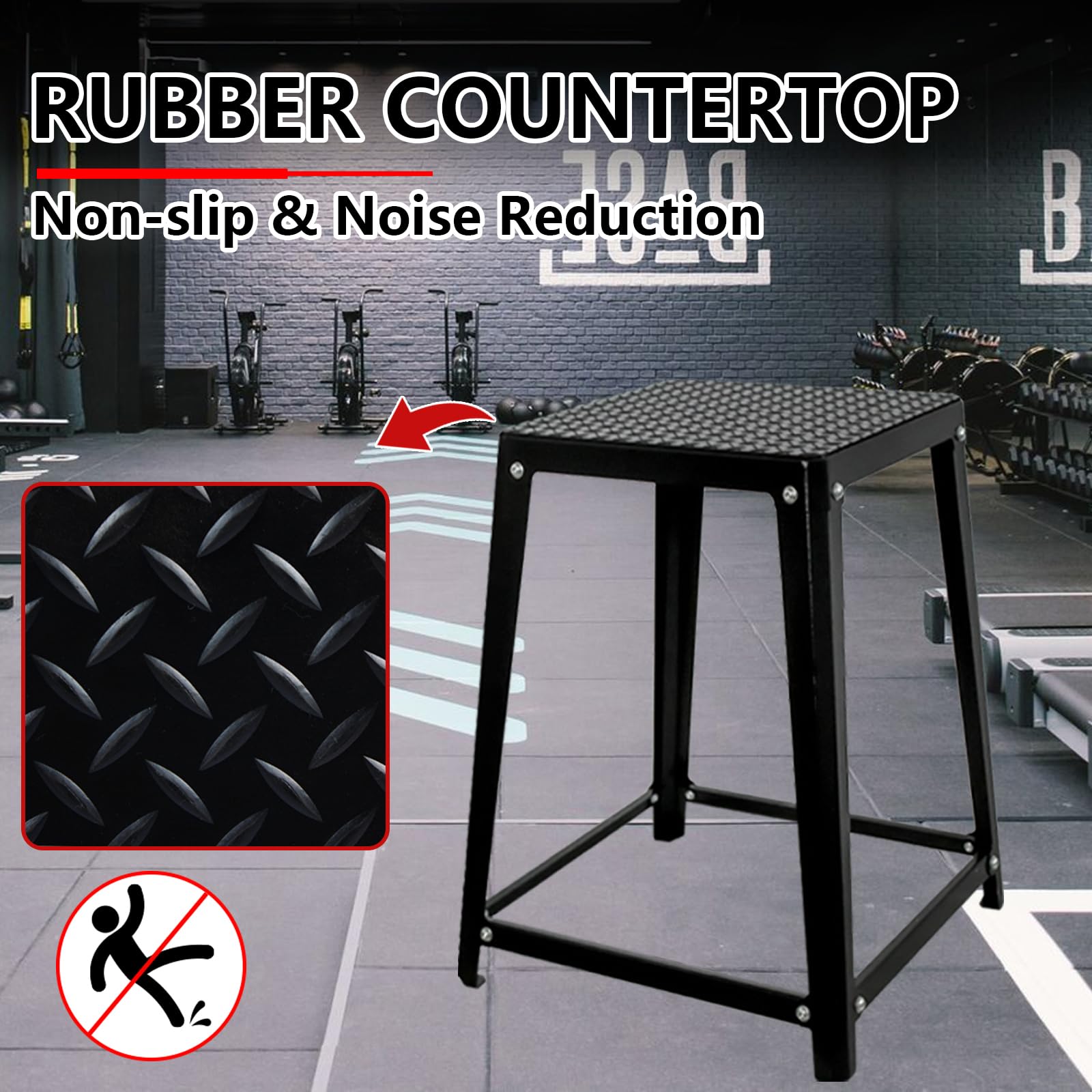 12/18/24 Inch Anti-Slip Plyometric Jump Box - Adjustable Workout Box for CrossFit, HIIT & Home Gym Training - Perfect for Box Jumps, Step Ups & Strength Exercises