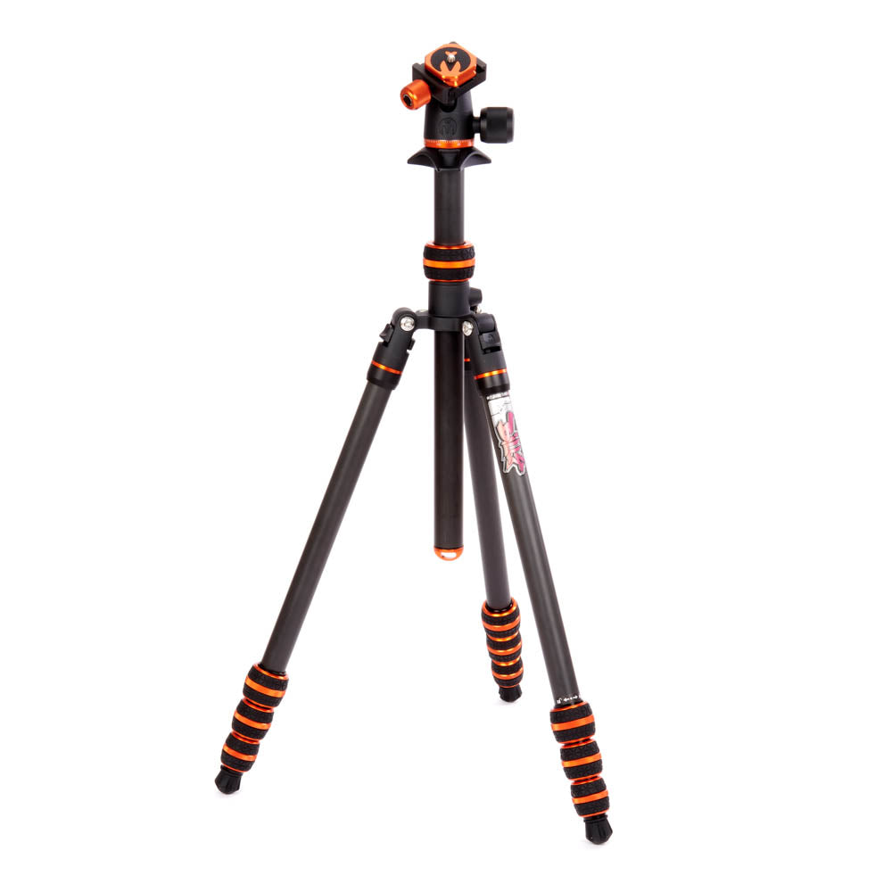 3 Legged Thing Punks Billy 2.0 Carbon Fiber Tripod with AirHed Neo 2.0 Ball Head - Professional Camera Tripod for DSLR, Mirrorless, Video - Perfect for Travel, Landscape & Studio Photography (Black)