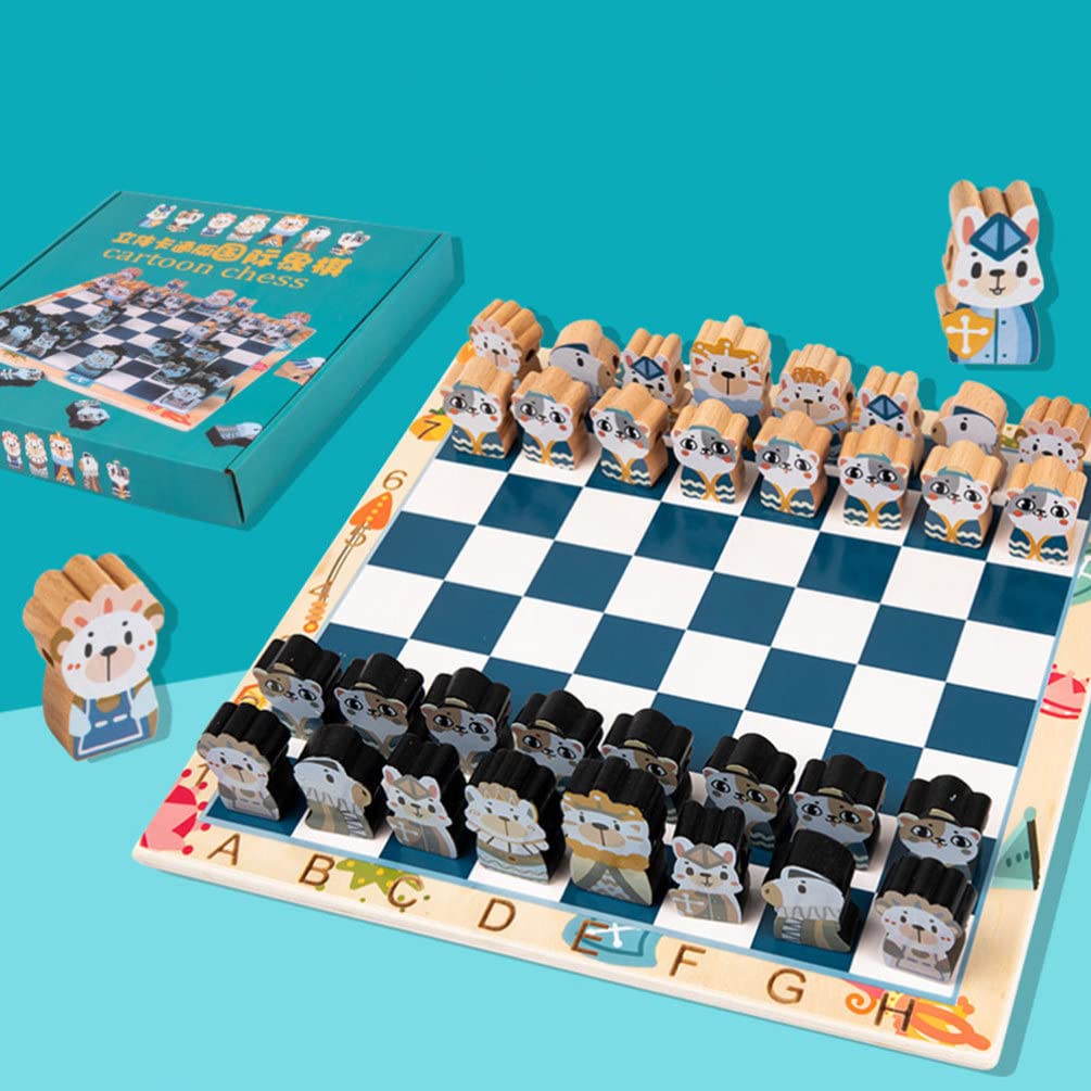 Wooden Chess Set - Classic Board Game for Kids & Adults | Educational & Fun Strategy Game for Home, Office, or Travel | Perfect for Family Game Nights & Brain Training