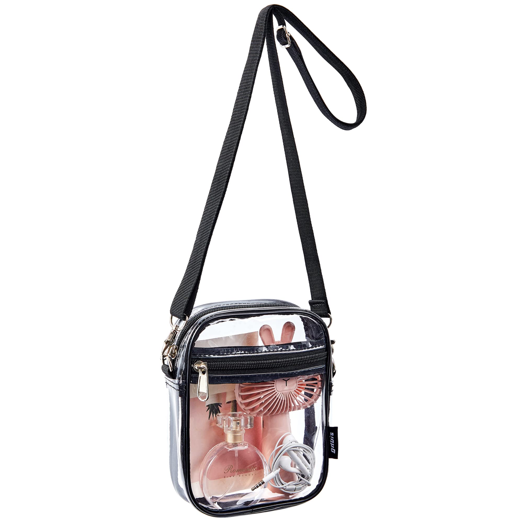 Stadium Approved Clear Crossbody Bag for Concerts & Sports Events - Transparent Purse for Women, Security Check Friendly - Perfect for Music Festivals, NFL Games & Theme Parks