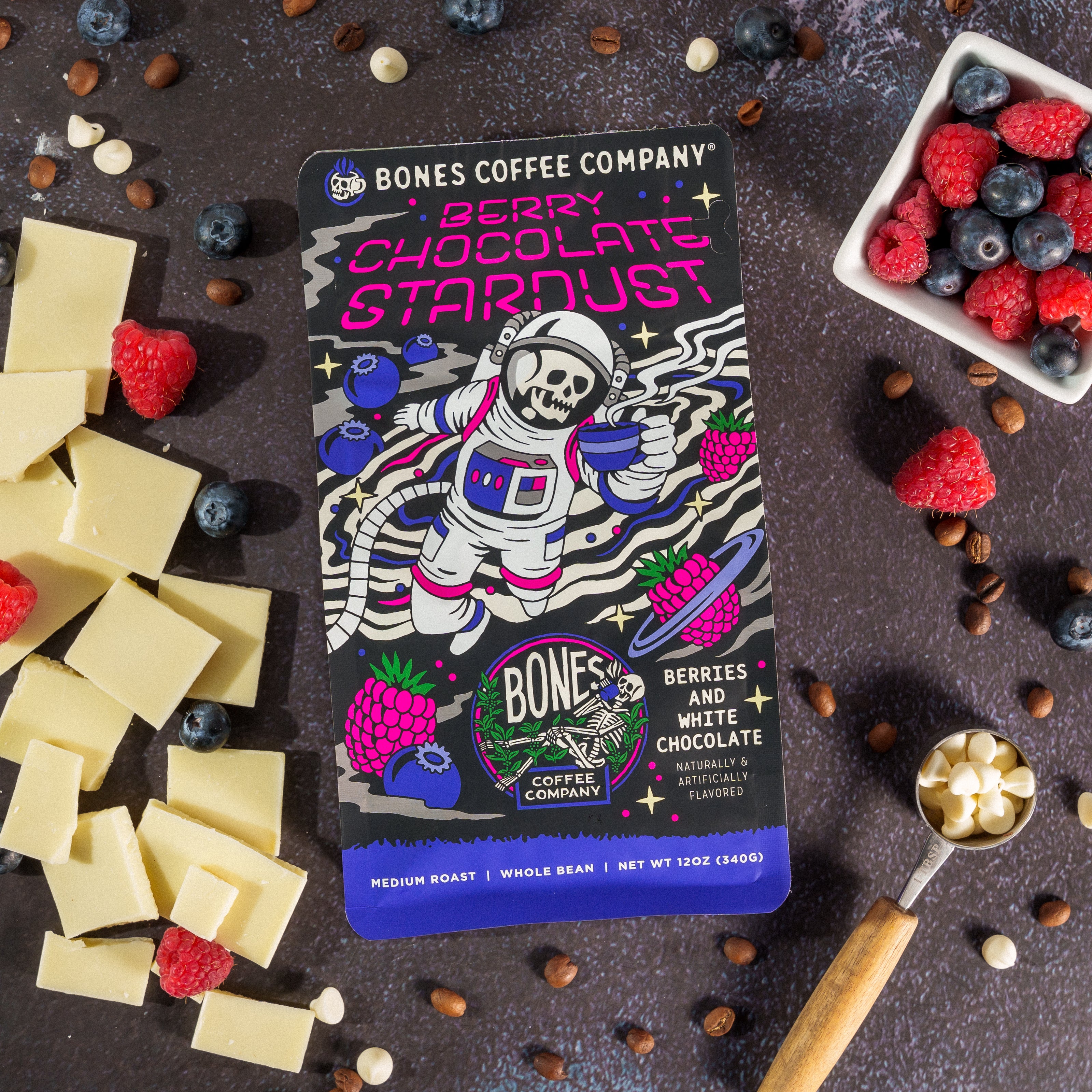 Delicious Berry Chocolate Stardust - Premium 12oz Bag | Perfect for Baking, Gifts & Snacking
