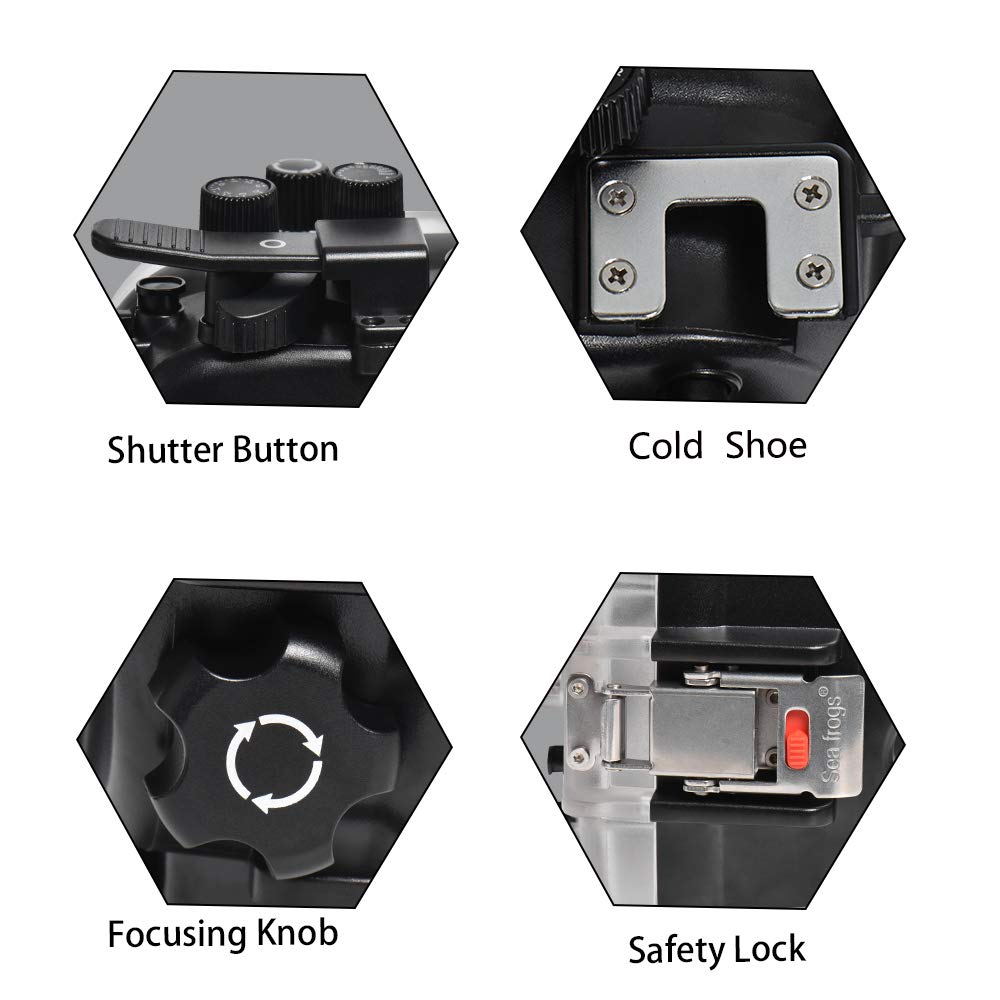 Fujifilm X-T30 16-50mm & 18-55mm Underwater Camera Housing Case - 40m/130ft Depth Rating for Scuba Diving & Snorkeling Photography