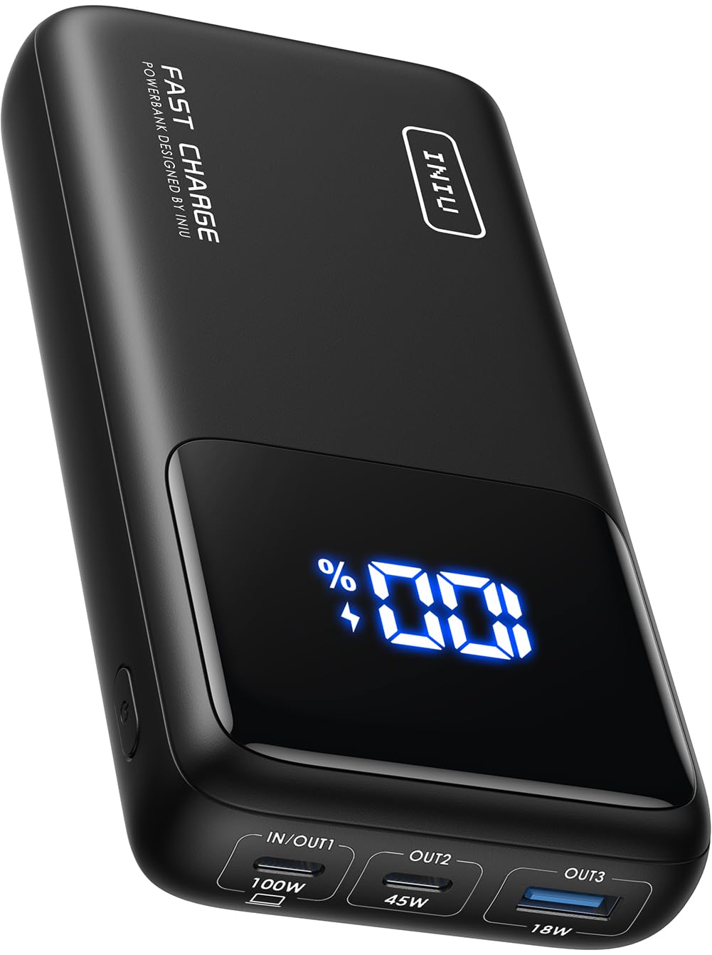 INIU 25000mAh 100W PD Power Bank - Fast Charging Portable Charger with USB C Input/Output for Laptop, iPhone 16/15/14/13/12, Samsung, iPad, Steam Deck - Perfect for Travel, Camping & Emergency Power Backup