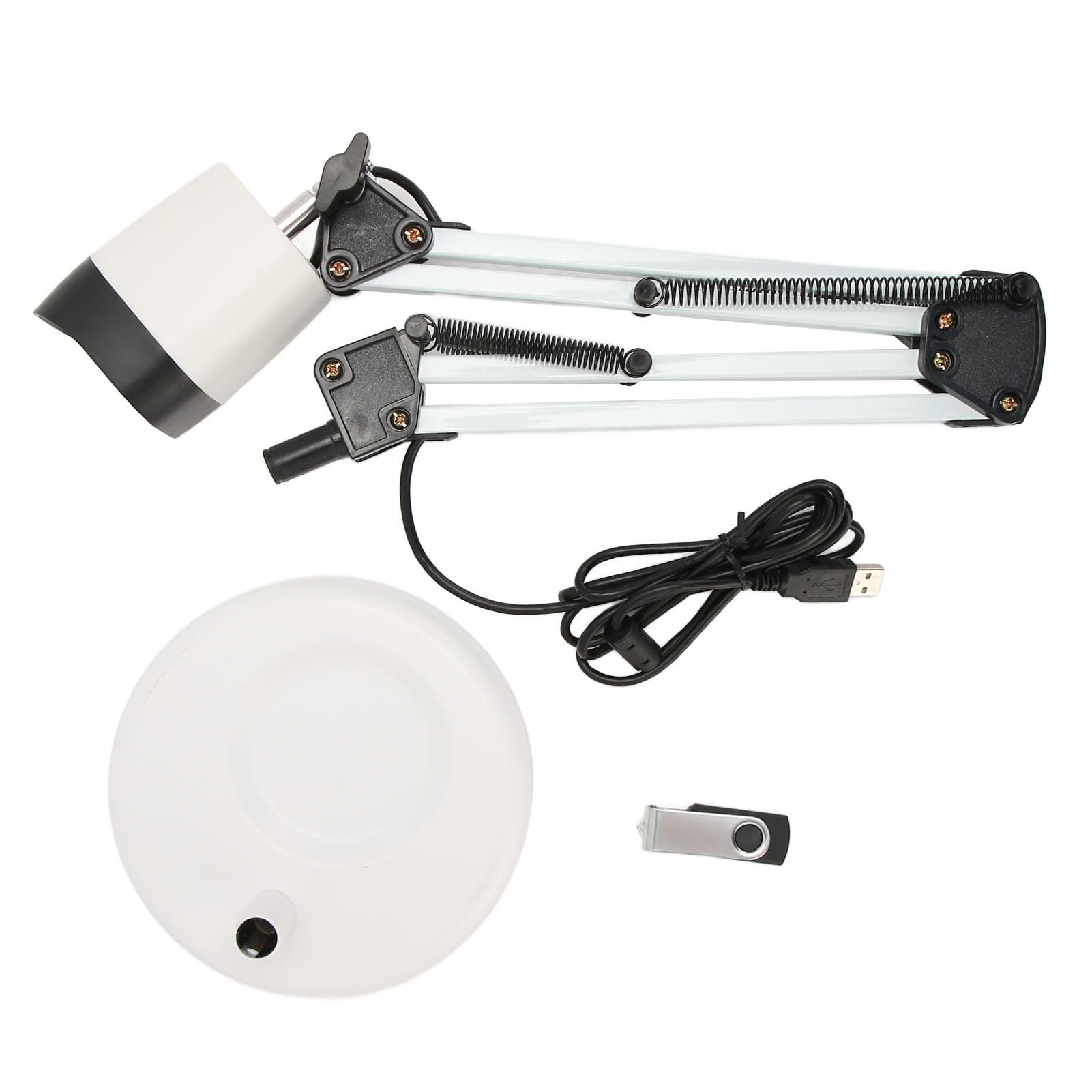 Professional Document Camera with Built-in USB Cable & LED Light - 3264x2448 High Resolution Book Scanner for Office, Online Teaching, Remote Work, and Video Conferencing