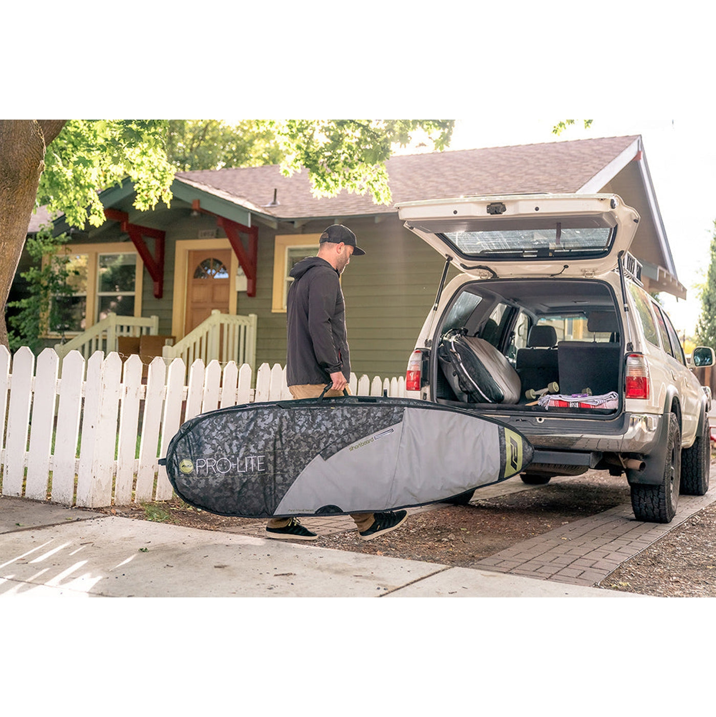 **Rhino Pro Lite Board Bag - Premium Travel Surfboard Bag for Shortboards 6'0 to 6'6 (Holds 1-2 Boards) - Perfect for Surf Trips & Air Travel**