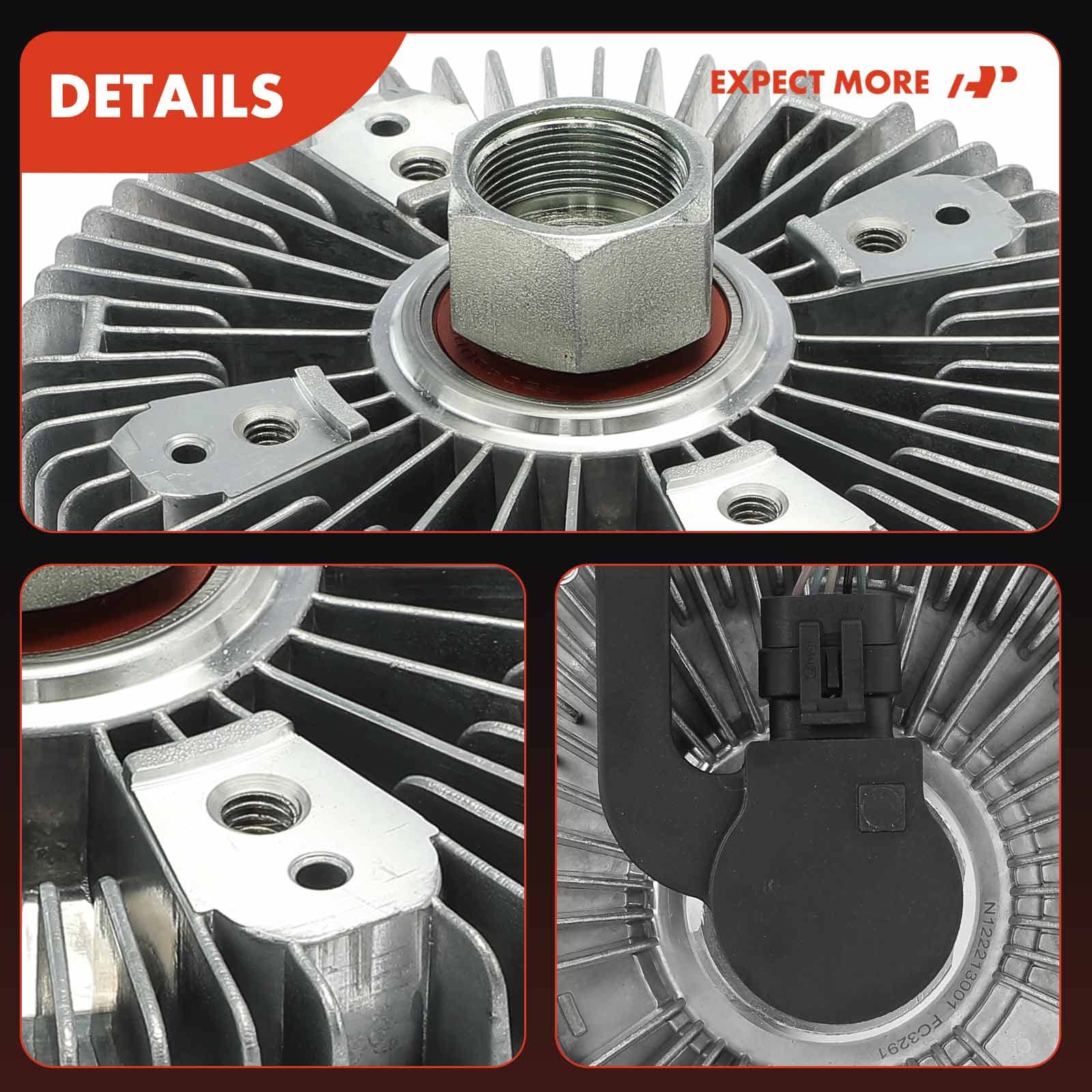 Premium Electronic Radiator Cooling Fan Clutch for Dodge Ram 2500 3500 2010-2010 & Ram 2500 3500 4500 5500 2011-2013 6.7L Diesel - Replacement Part #68155609AB - Perfect for Off-Roading & Heavy-Duty Towing