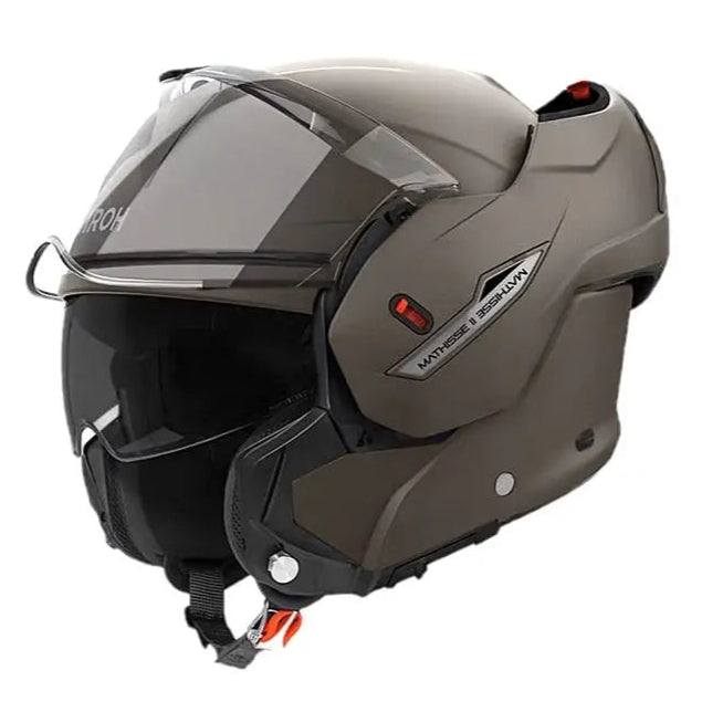 Airoh Mathisse 2 Color Matt Bronze Motorcycle Helmet - Lightweight & Durable for Street & Racing Bikes - Perfect for Urban Commuting & Track Days