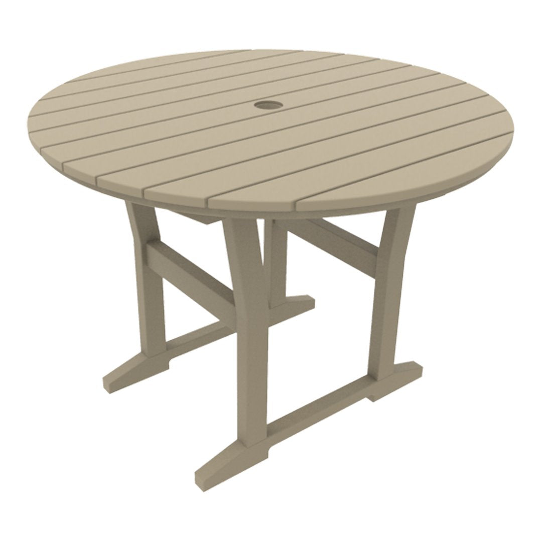 Coastline Cafe Round Dining Table - 36 Inch Modern Kitchen Table for Small Spaces, Breakfast Nook & Apartment - Perfect for Coffee Shops, Restaurants & Home Decor