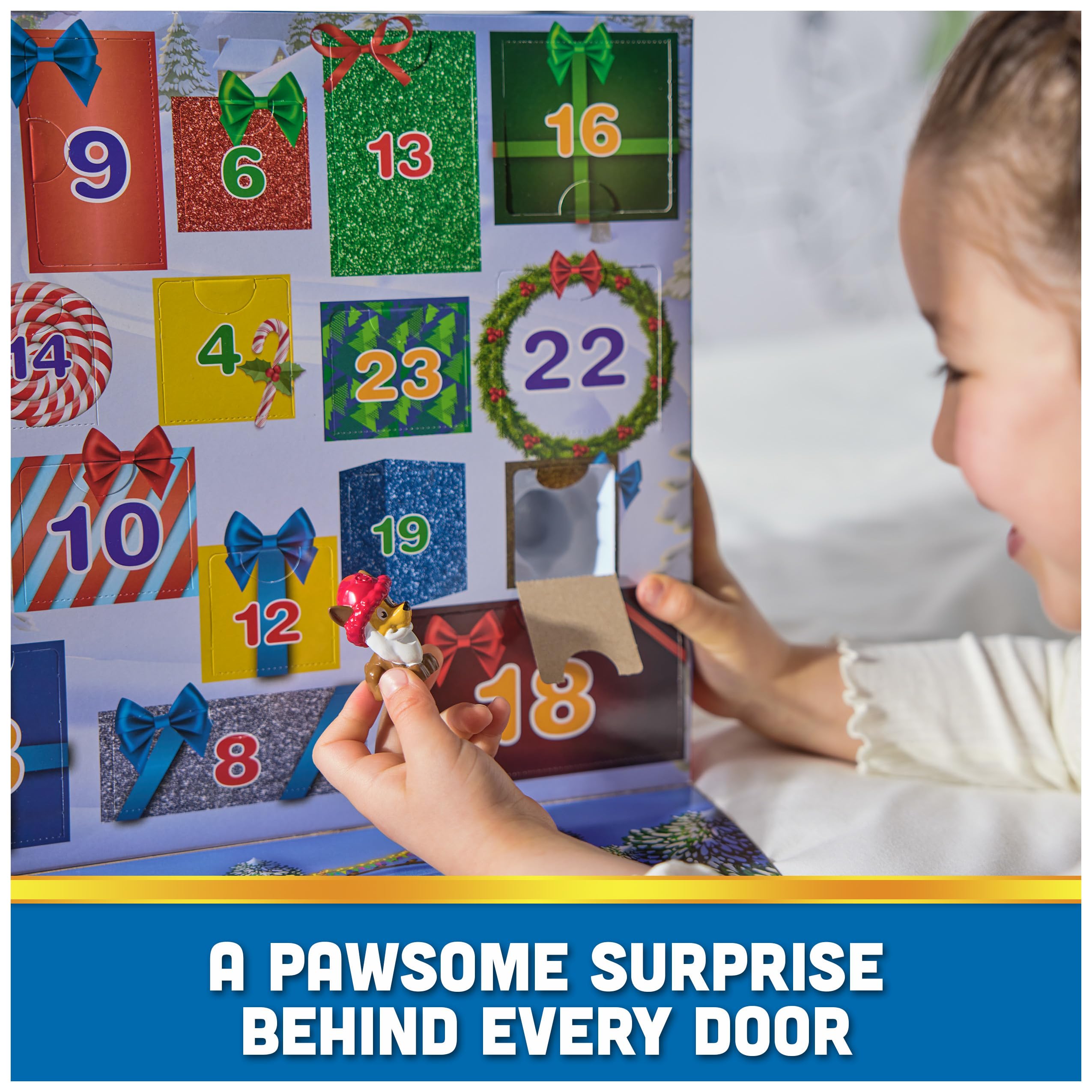 PAW Patrol 2024 Advent Calendar - 24 Surprise Toys with Figures & Accessories | Fun Holiday Countdown Gift for Kids Ages 3+ | Perfect for Christmas Stocking Stuffers & Family Countdown Traditions