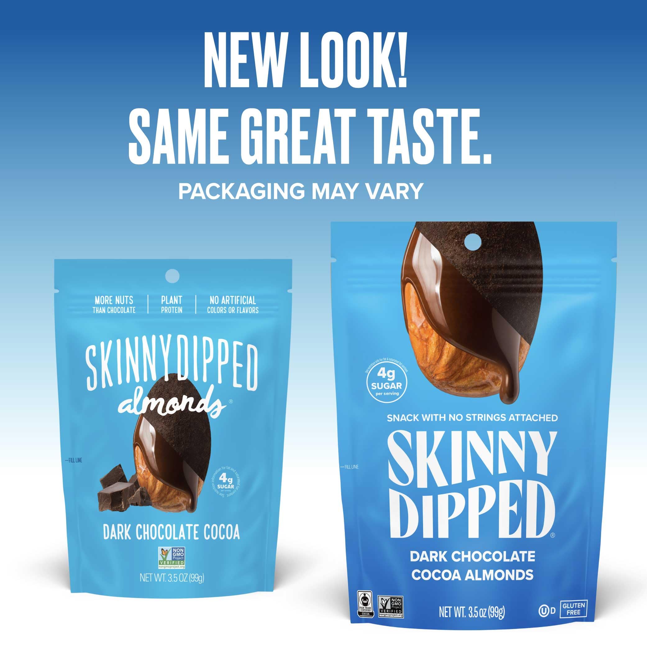 SkinnyDipped Faves Variety Pack - Healthy Snacks with Plant Protein, Gluten Free, Non-GMO, Low Sugar (6 Pack) | Perfect for On-the-Go, Office Snacks & Post-Workout Nutrition
