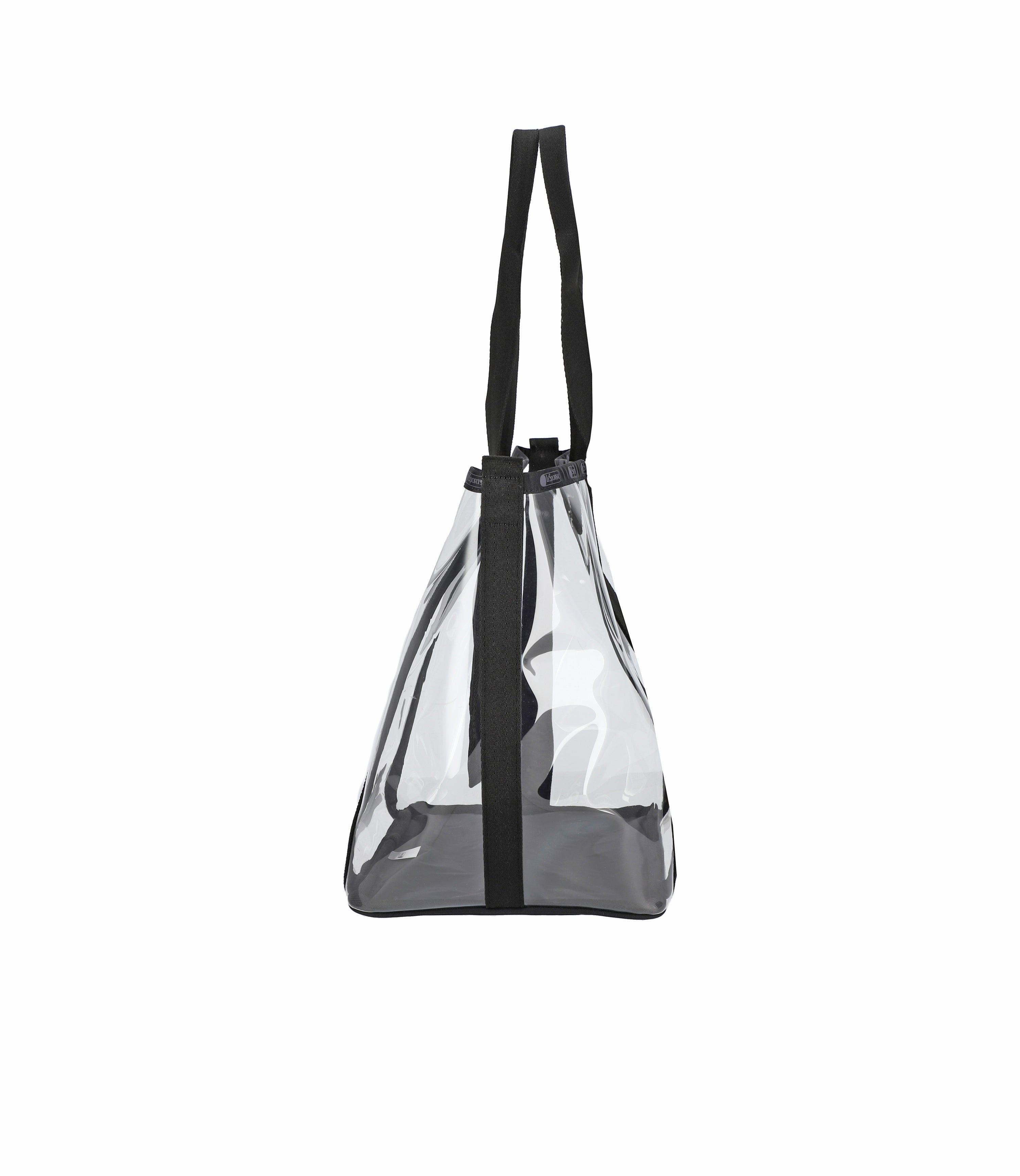 Stylish Clear East West Tote Bag for Women - Trendy Transparent Handbag for Work, Travel & Shopping | Lightweight & Durable Fashion Accessory