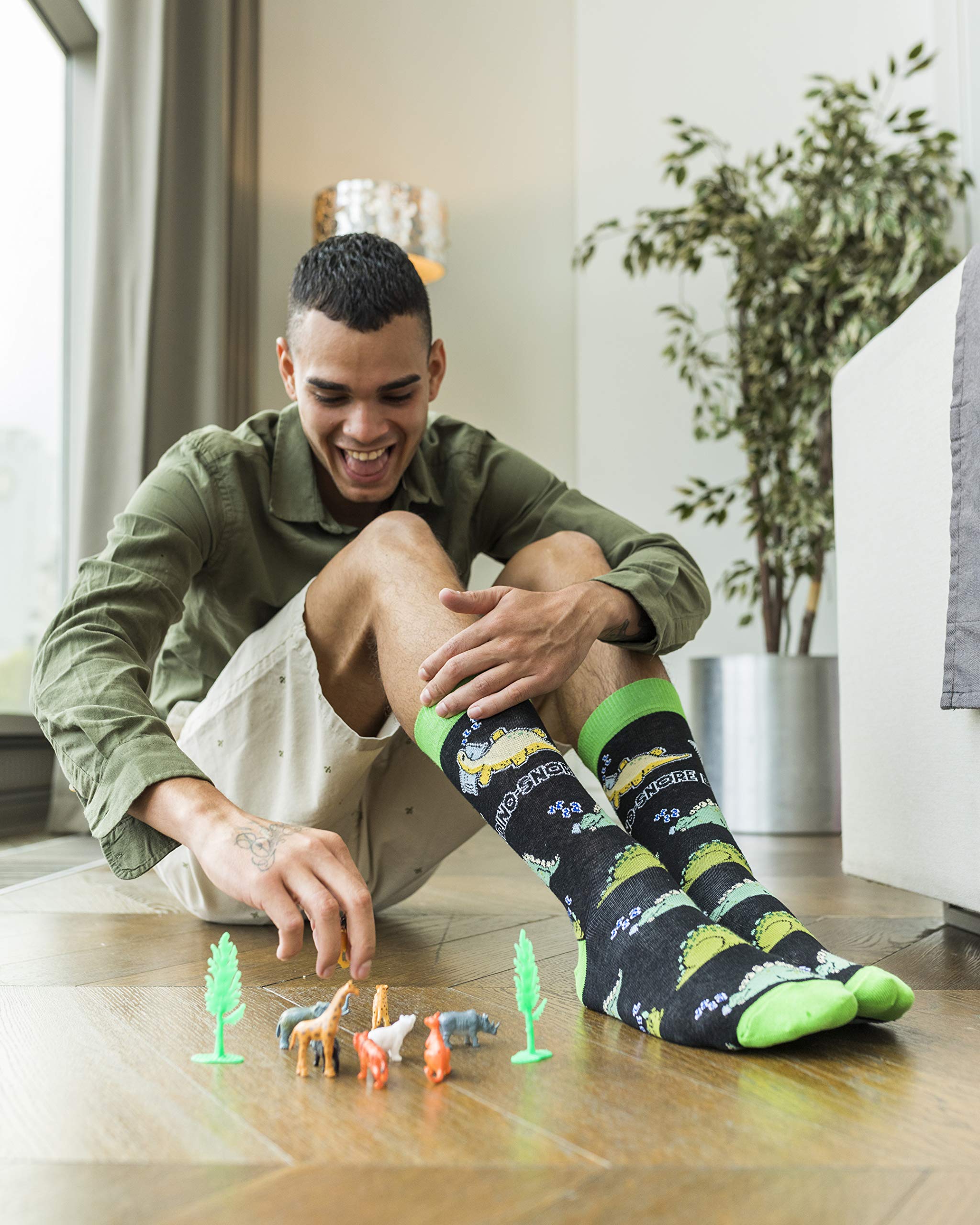 Men's 5-Pack Luxury Colorful Cotton Novelty Dress Socks Gift Set - Fun & Stylish Socks for Work, Party & Casual Wear - Perfect Gift for Men