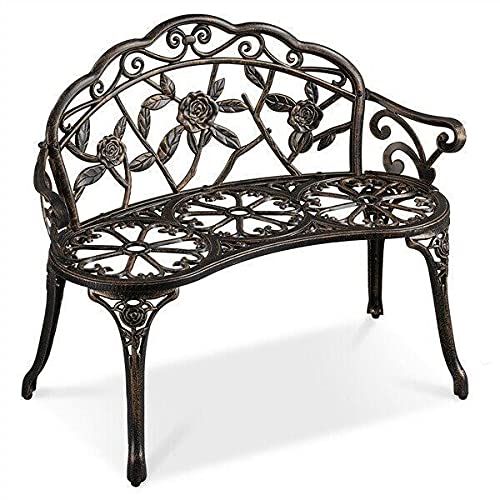 2-Person Outdoor Garden Bench - Durable Patio, Park & Backyard Seating for Porch, Deck & Lawn - Perfect for Relaxing, Picnics & Outdoor Gatherings