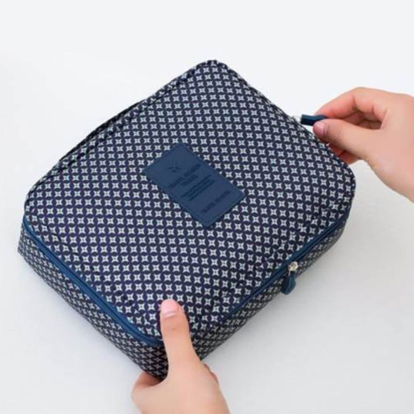 Waterproof Travel Toiletry Bag for Women - IndiRocks Cosmetic Makeup Organizer Storage Pouch (1PC, Blue) | Perfect for Travel, Gym, Camping & Daily Essentials Organization