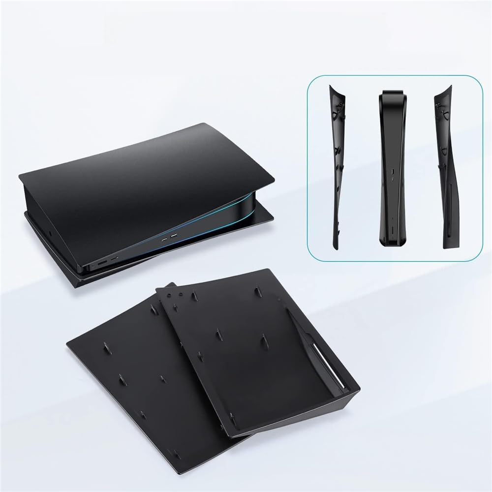 PS5 Face Plates & Console Cover for PlayStation 5 Disc Version - ABS Replacement Side Panels, Protective Game Case Shell Skin - Perfect for Gaming Setups & Home Entertainment